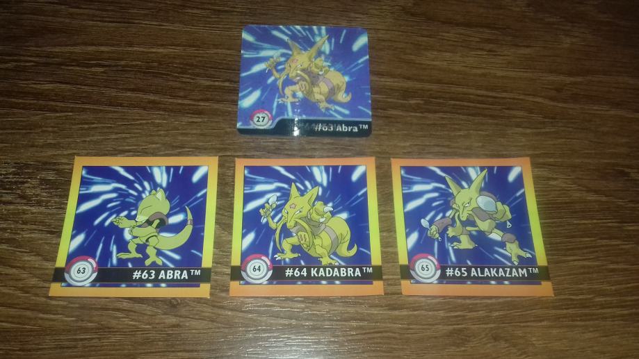 Pokemon Abra/Kadabra/Alakazam mix lot (samo u kompletu)