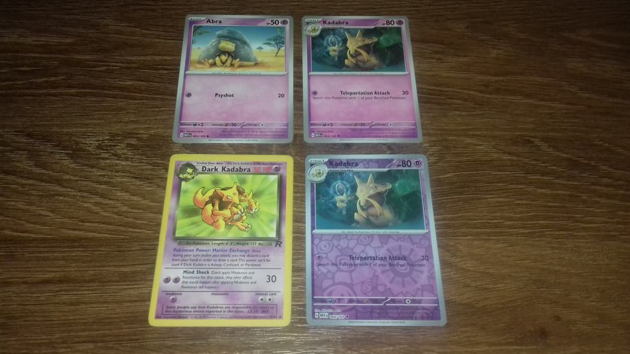 Pokemon Abra/Kadabra/Alakazam mix lot (samo u kompletu)