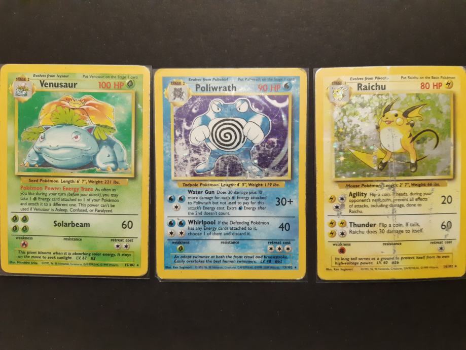 Pokemon karte Base set, Jungle, Fossil, Neo