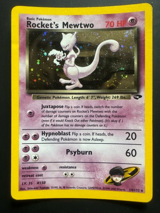 Pokemon karte: Rocket’s Mewtwo 14/132 1995-2000