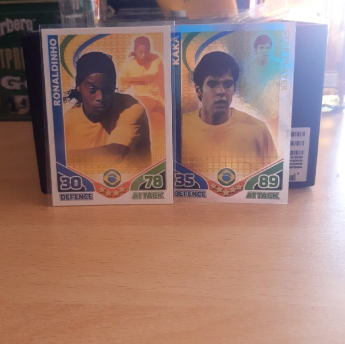 Ronaldinho i Kaka kartice world cup 2010 match attax!