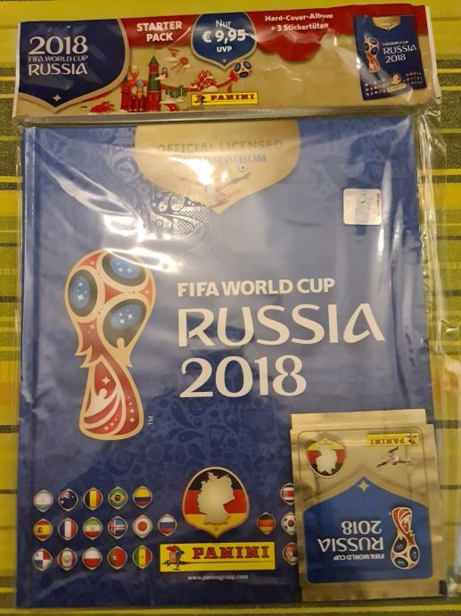 Russia 2018 Panini album tvrdih korica