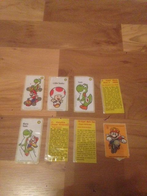 Sličice iz žvakače gume Super Mario