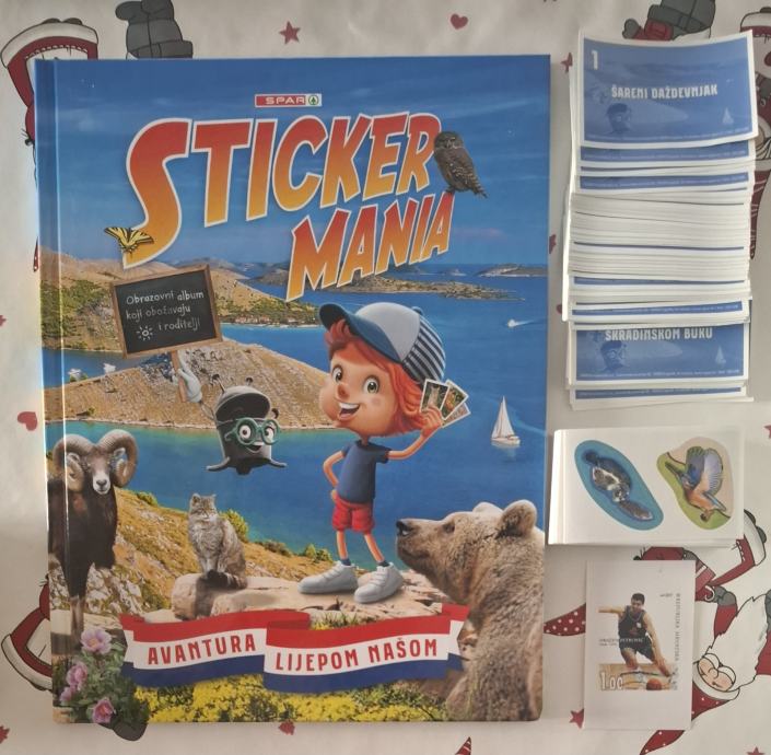 Stickermania Avantura lijepom našom set sličica i album