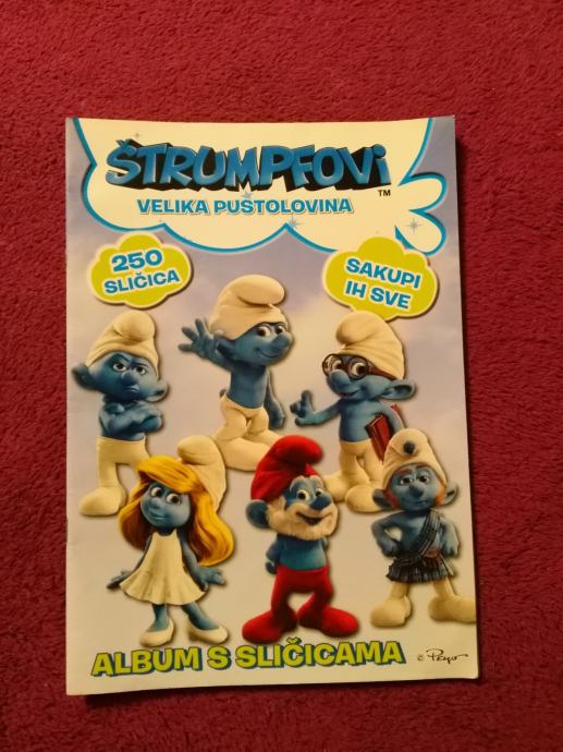 Štrumpfovi - velika pustolovina  Album za sličice