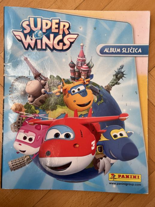 Super Wings Panini  / prazan album + poster / 34 str / iz 2017.