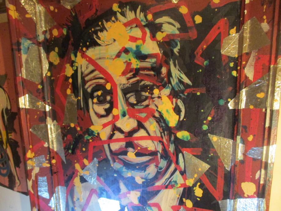 Franko Bušić - Aldous Huxley, akril, 82 x 62 cm, 2011.