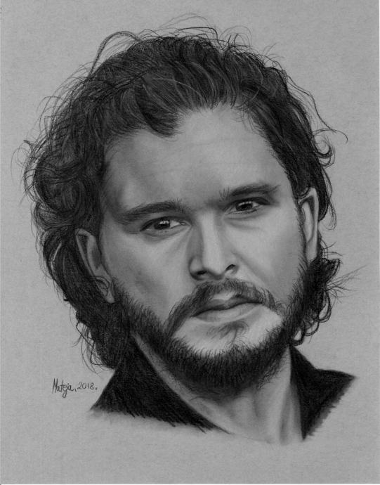 Kit Harrington (Jon Snow) - Portret, Crtež