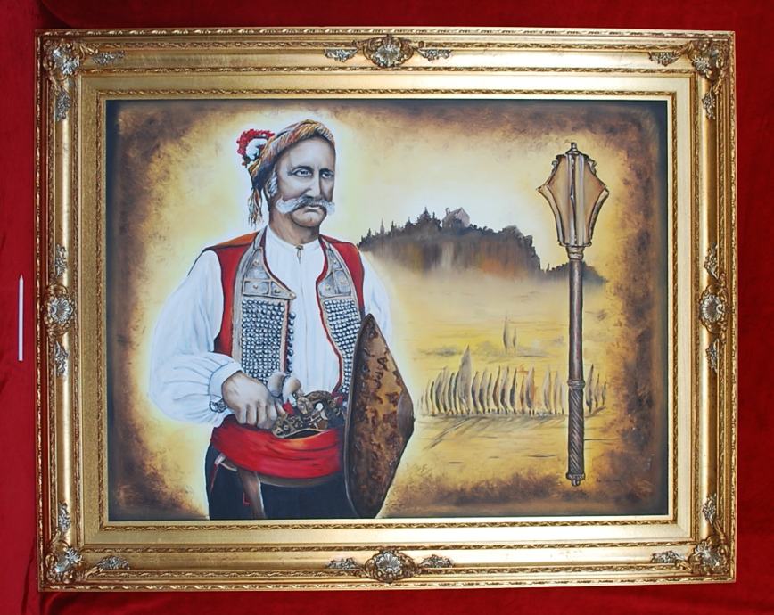 Nina Lovrić - "Harambašin buzdovan" - 2008. ulje na platnu, 90 x 120cm