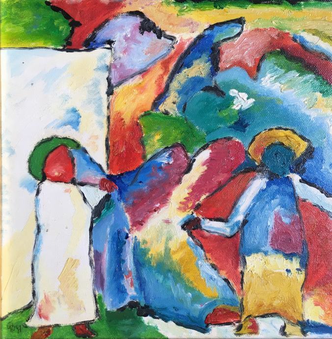 Ulje na platnu - 33x33cm - Wassily Kandinsky