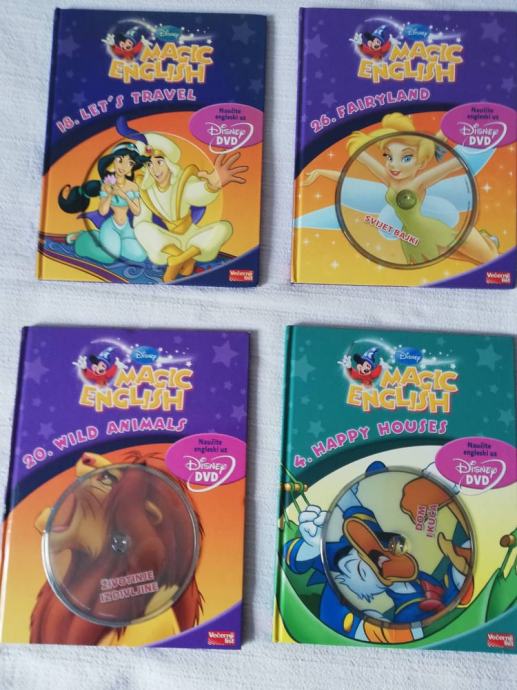 DVD + KNJIGE - Disney: MAGIC ENGLISH (4kom)