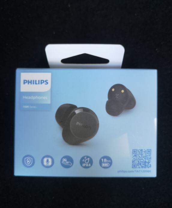 Bluetooth slušalice Phillips crne