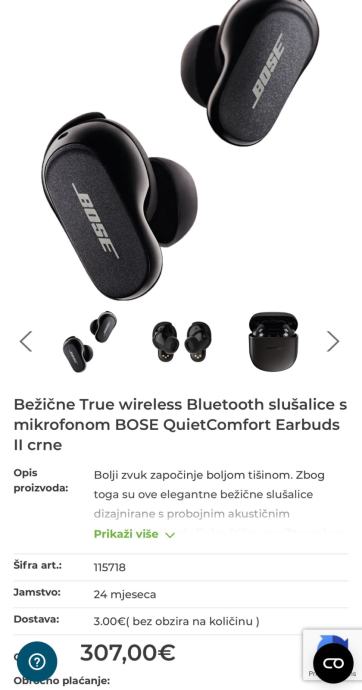 BOSE QuiteComfort Earbuds II