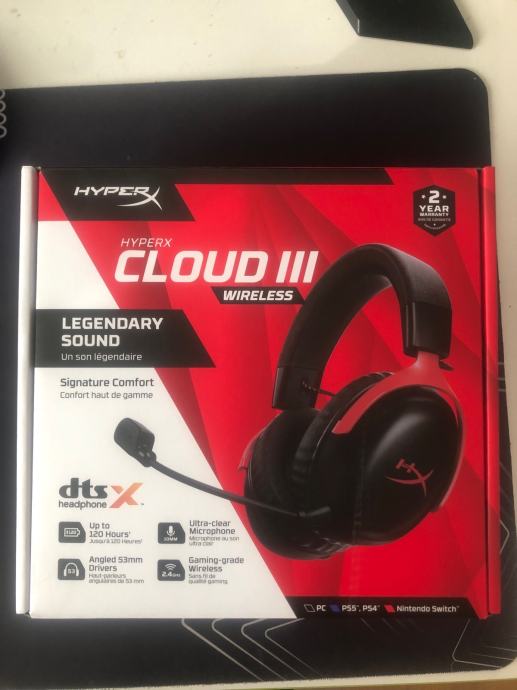 Headset HyperX Cloud III wireless