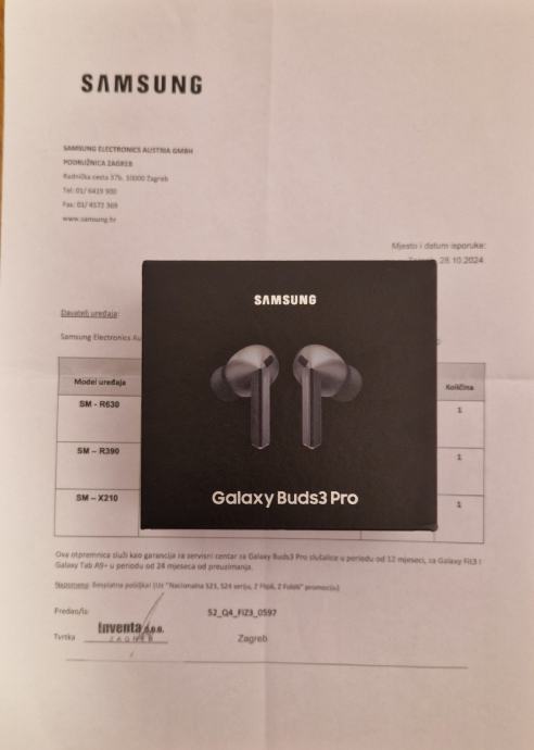 Samsung Buds 3 PRO novo