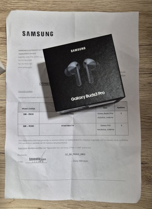 Samsung Galaxy Buds3 Pro + jamstvo