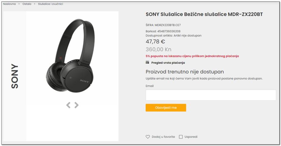 Sony MDR-ZX2200BT