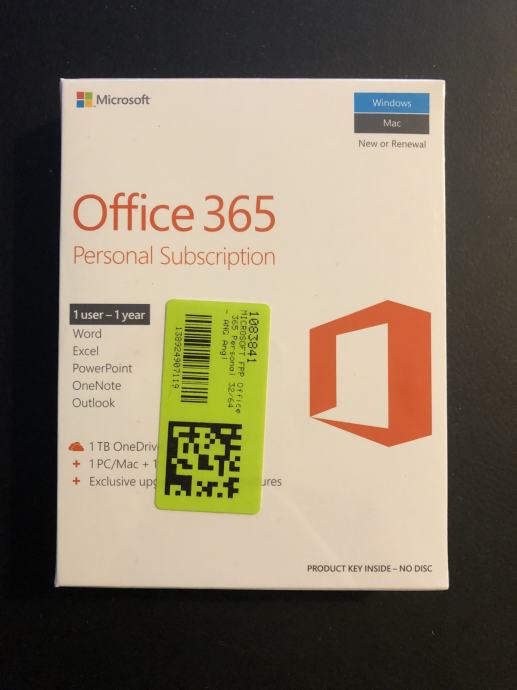 Office 365 - personal subscription