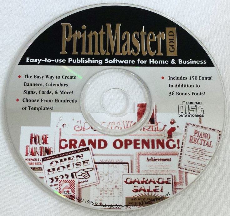 PrintMaster Gold - multimedijalni CD-ROM