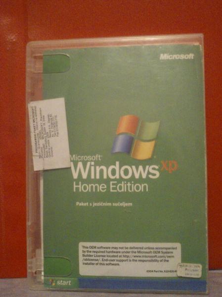 Windows XP Home Edition + jezično sučelje na HR jeziku