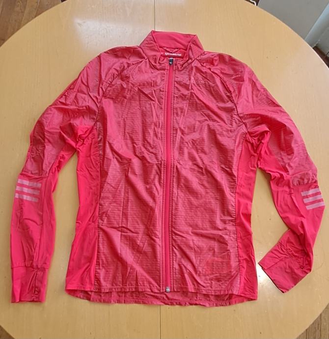 RED ADIDAS ADIZERO RUNNING CLIMALITE JACKET Size M SLIM FIT