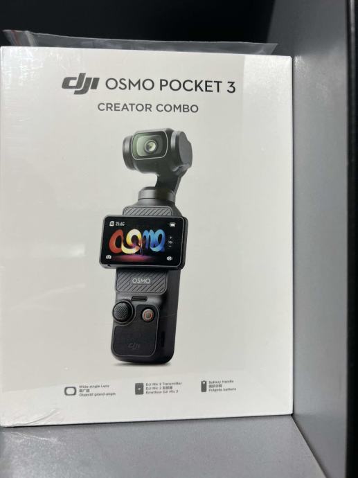 DJI pocket 3 creativ combo 660 eura NOVO