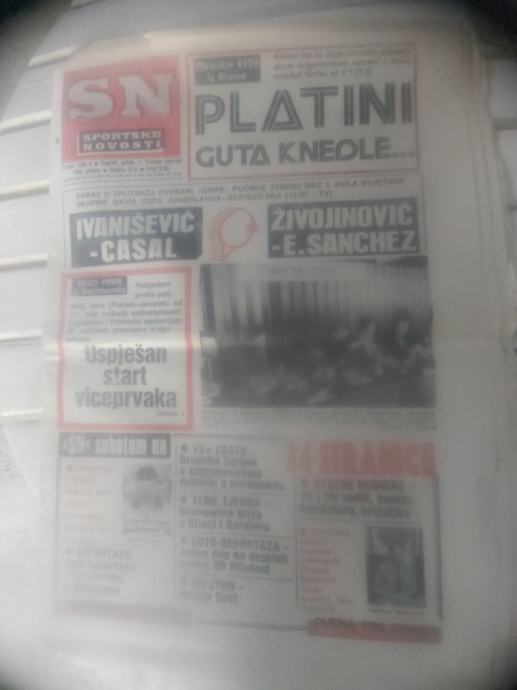 SPORTSKE NOVOSTI 1989 GODINA  JUGOSLAVIJA-GRČKA RIJETKO