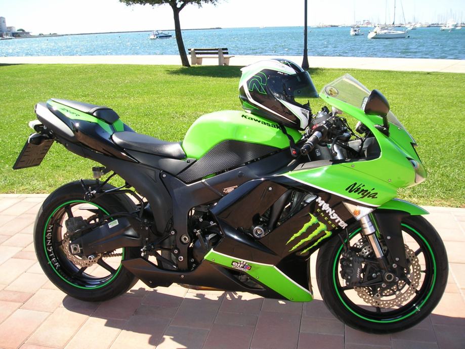 Kawasaki Ninja Racing Green Zx6r 2008 2008 God