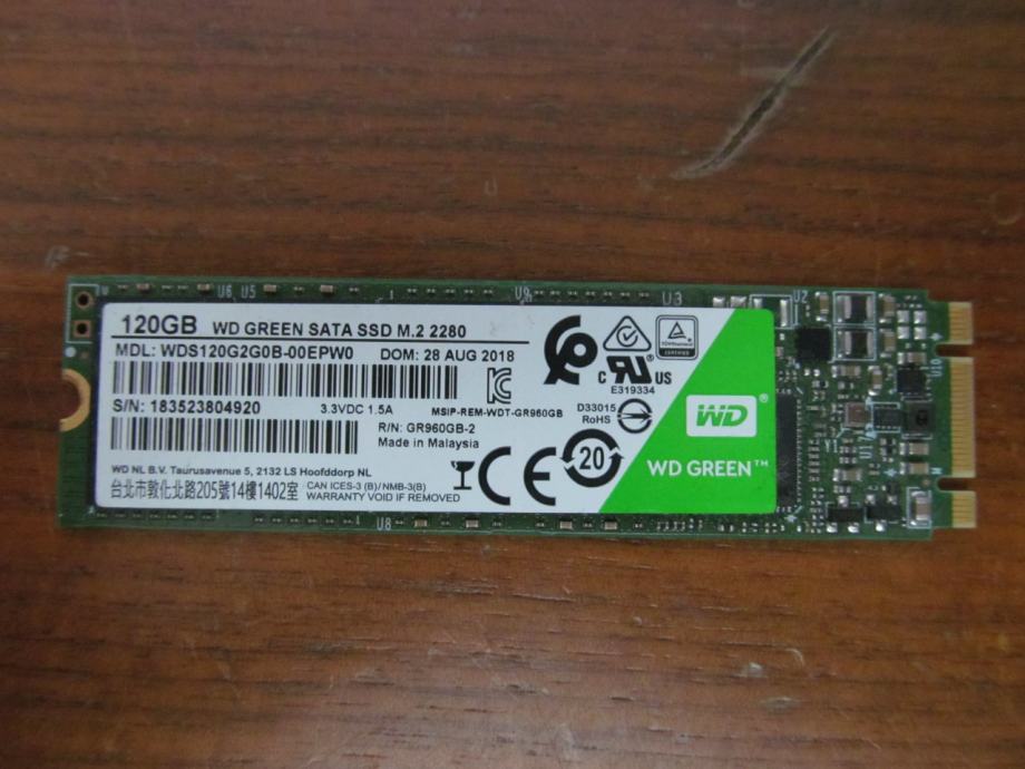 WD GREEN SSD - 120 GB - SSD 6/9 - 14.12.2024.