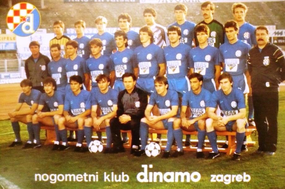 DINAMO Zagreb Razglednica 1986/7