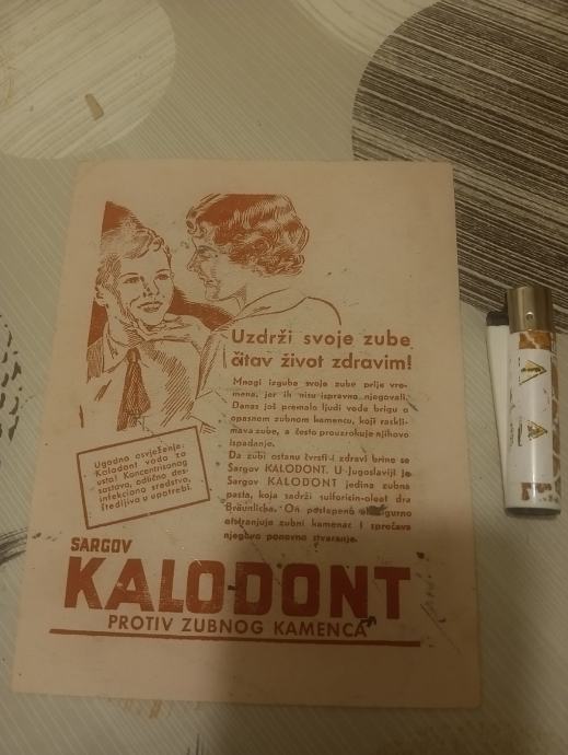 Kalodont, stara originalna reklama