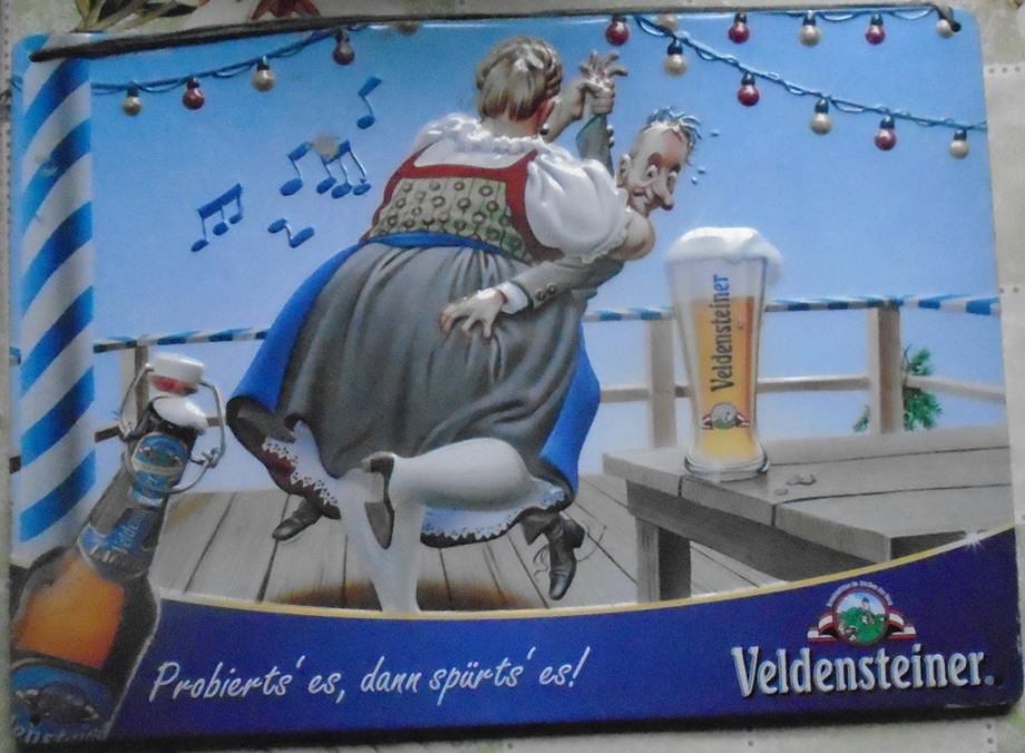 Limena reklama za pivo Veldensteiner