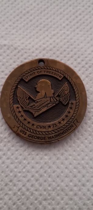 medaljon uss george wahington spirit of freedom cvn 73