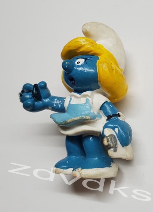 GUMENA IGRAČKA, FIGURA ŠTRUMFETA, 1981 god. PEYO SCHLEICH W.