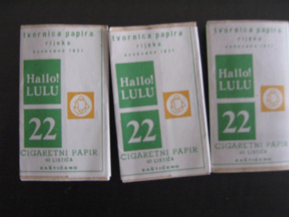 Stari cigaretni papis Halo Lulu 22, originalno zapakiran