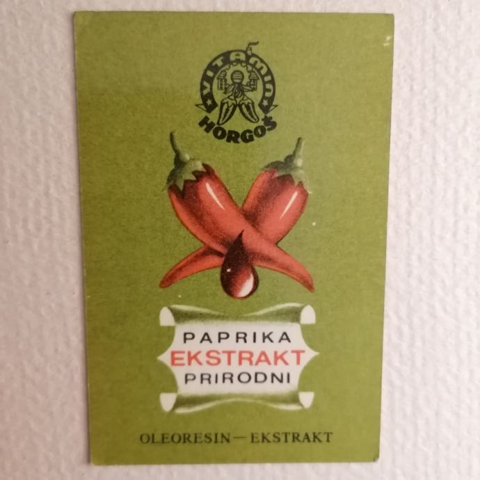 Stari džepni kalendar 1967 Vitamin Horgoš Paprika Oleoresin SFRJ