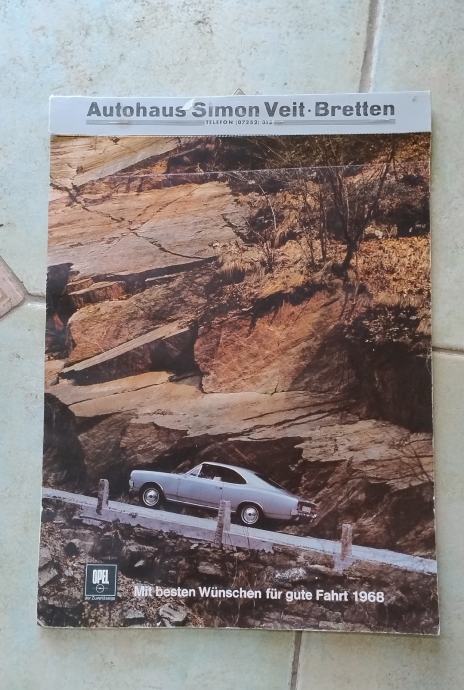 Stari ilustrirani katalog Opel Kadet iz 1968.g