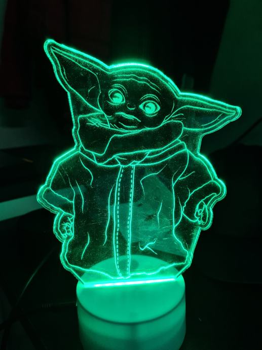 Baby Yoda led lampa