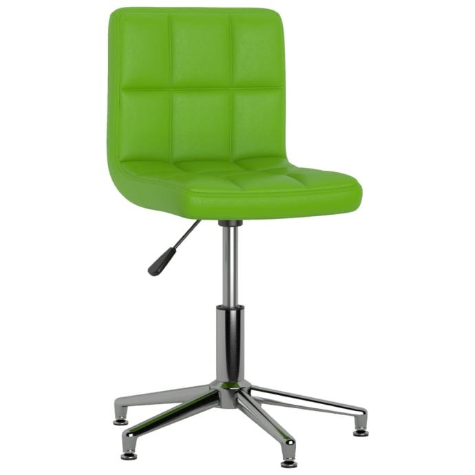 3087663 Swivel Dining Chair Green Faux Leather (334404) - NOVO