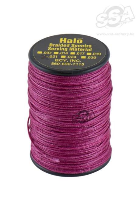 BCY Serving Material Braided Halo Dia .007" Jig Black Cherry