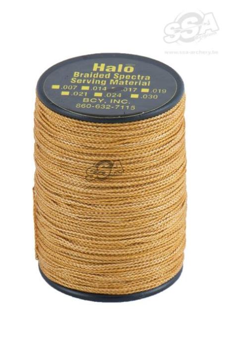 BCY Serving Material Braided Halo Dia .017" Jig Gold