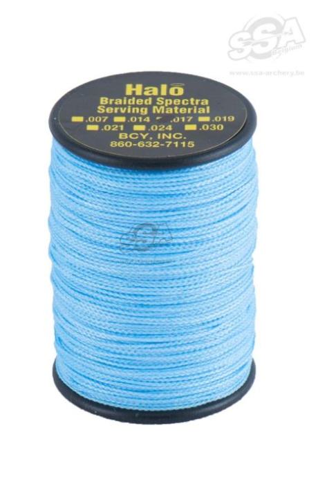 BCY Serving Material Braided Halo Dia .017" Jig Light Blue