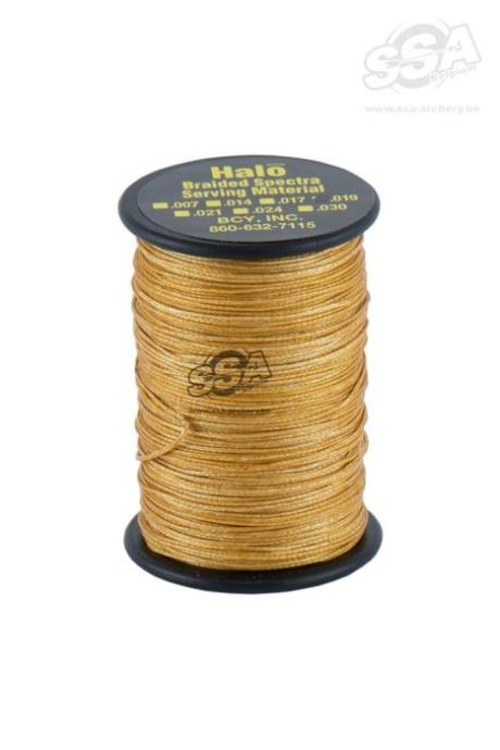 BCY Serving Material Braided Halo Dia .024" Jig Gold