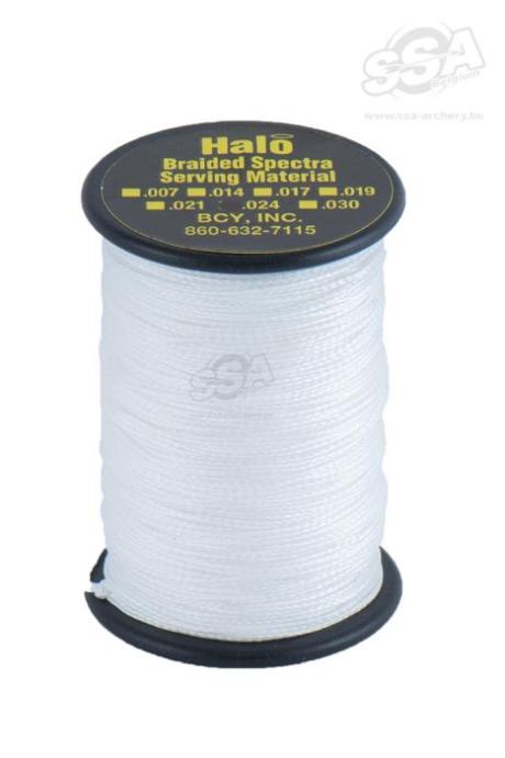 BCY Serving Material Braided Halo Dia .024" Jig White