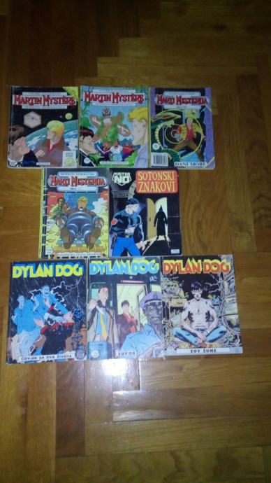 Stripovi "Marti Misterija", "Mister No", "Dylan Dog"