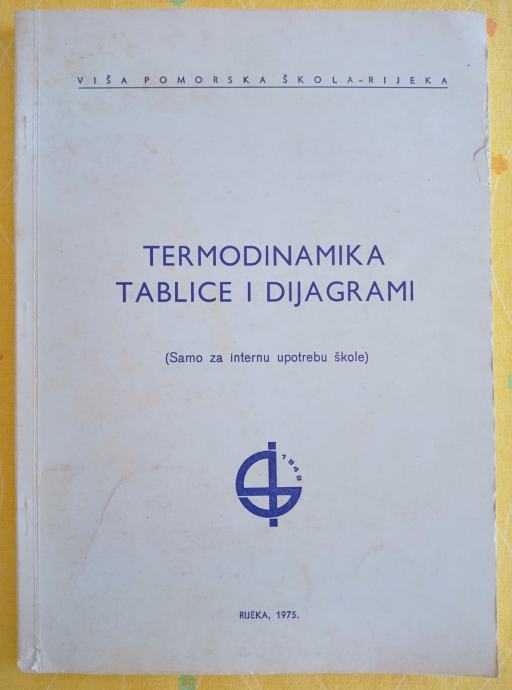 TERMODINAMIKA - Tablice i dijagrami (Milivoj Jurjević)