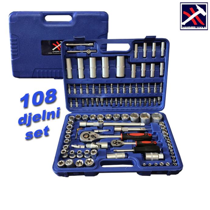 108 DIJELNI SET GEDORA Hammer Tools