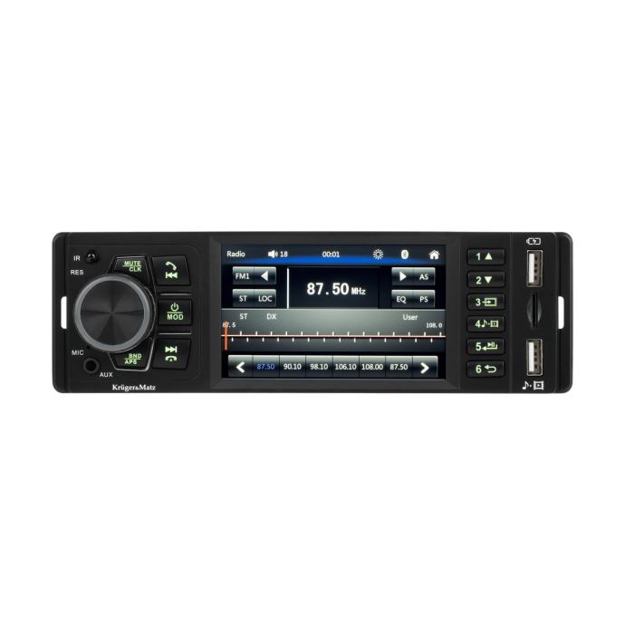 12V 1DIN auto radio LCD 4x50W MP3 2x USB Bluetooth 5.1 + daljinski