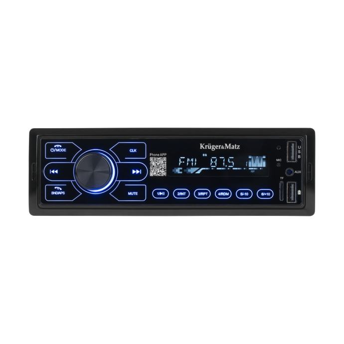 12V 1DIN auto radio LCD 4x50W MP3 2x USB Bluetooth RCA + daljinski