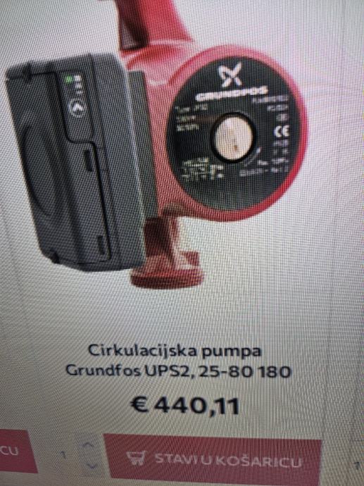 grundfos pumpa za centralno grijanje